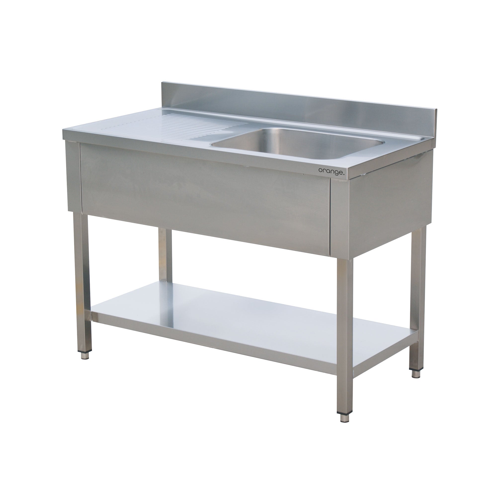 alltobuy Edelstahl Spültisch Basic mit Aufkantung, in vers. Ausführungen in 60 cm Tiefe
